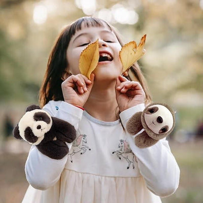 Unisex  Stuffed Animal Slap Bracelets Plush Panda