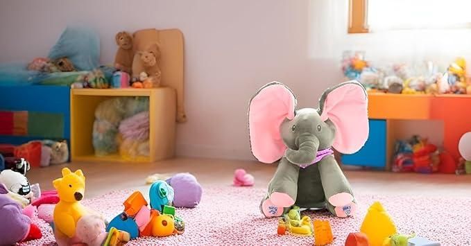 Musical Dancing Ears Elephant Soft Toy